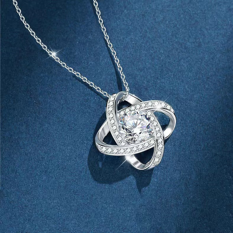 Full Diamond Four-Leaf Clover Necklace