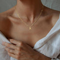 26-Letter Pendant Necklace, Gold Women's Jewelry, Lightweight and Elegant